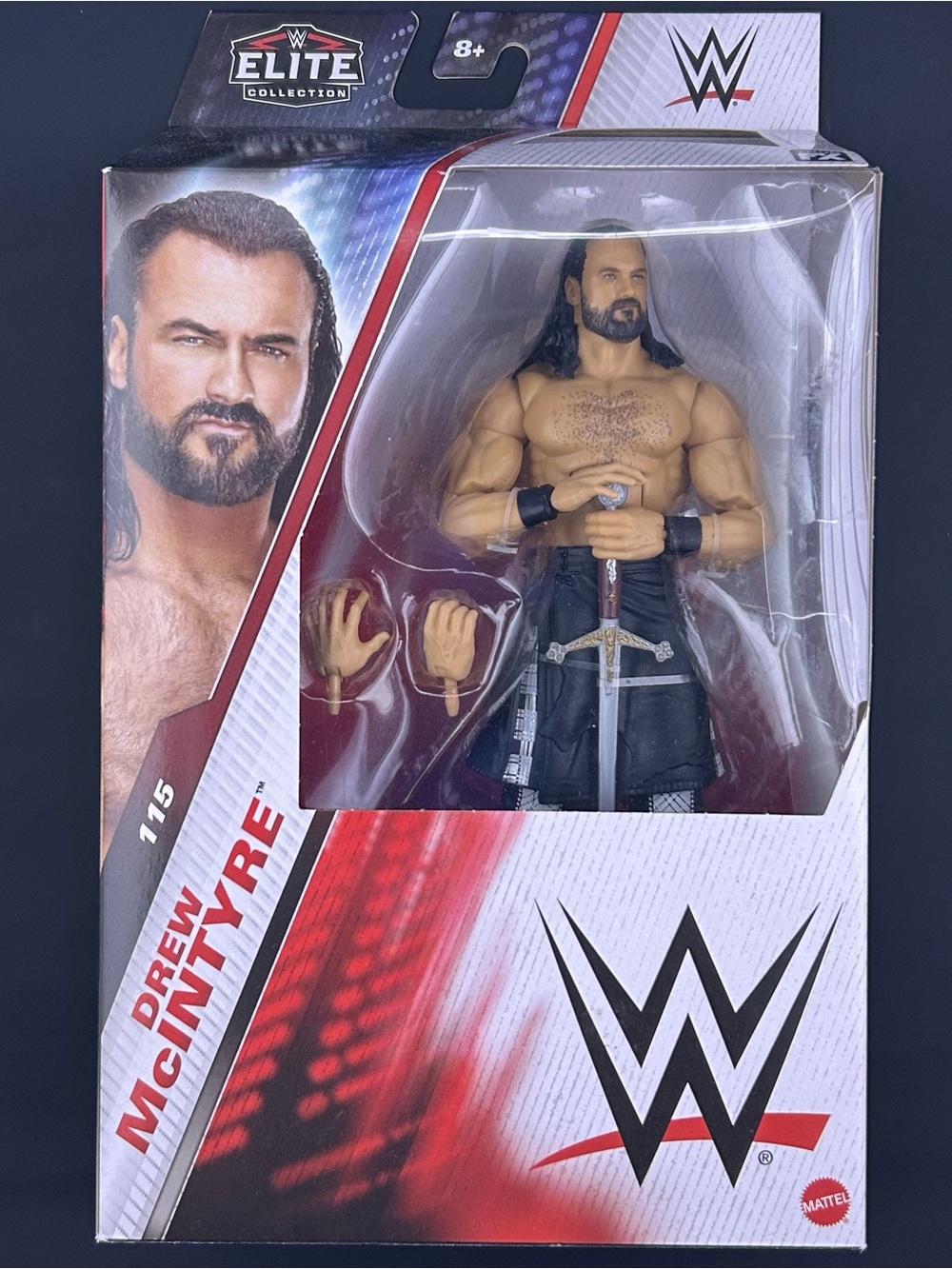 Mattel WWE Elite 115 Drew McIntyre Wrestling Action Figure 2024 Black Kilt